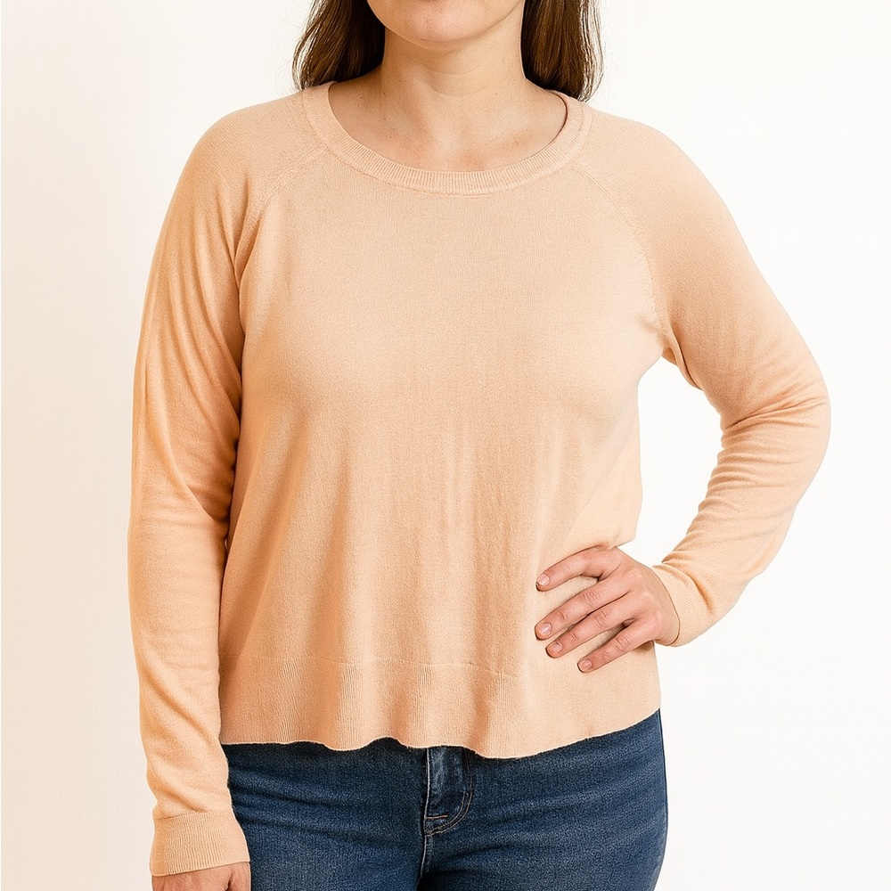 (B26) Zara Long Sleeve Peach Sweater Women's, Size Medium, NWT‎